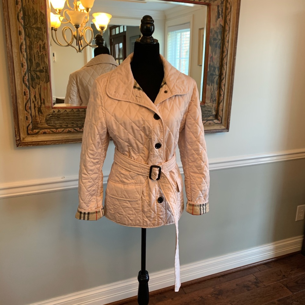 EUC Burberry Diamond Quilted Jacket